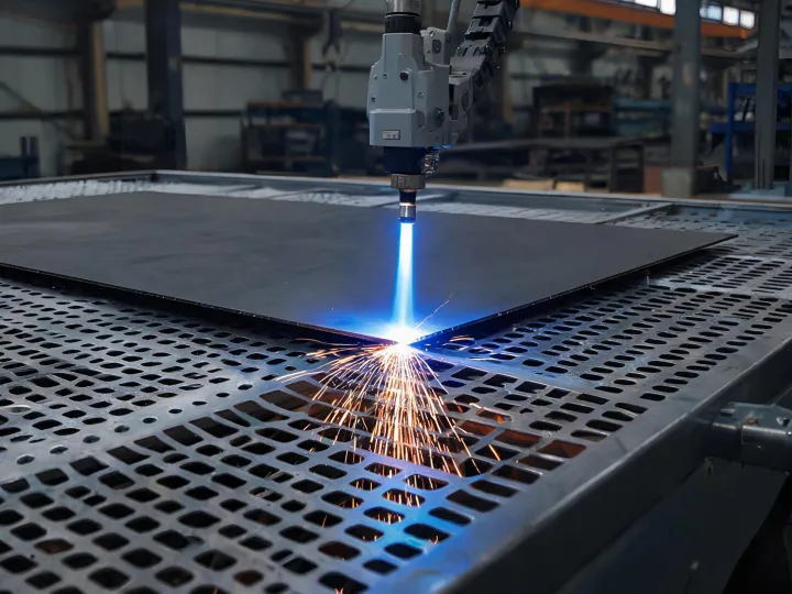 Plasma cutting equipment processing plate